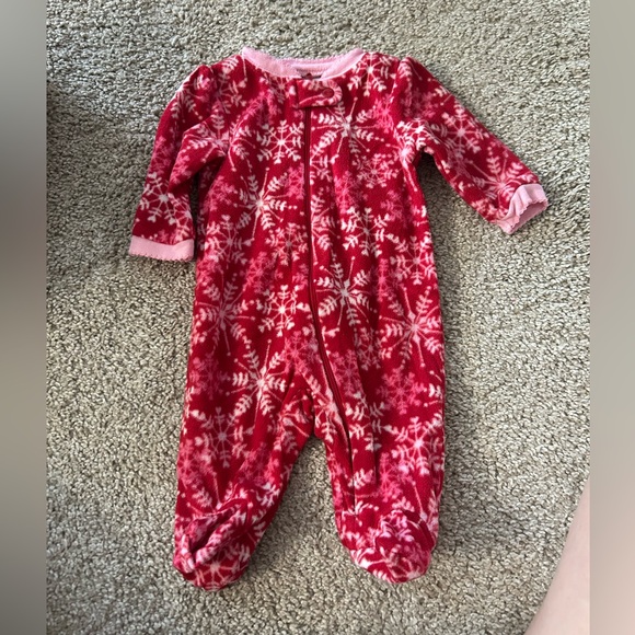 Other - Newborn Fleecy Snowflake Sleeper